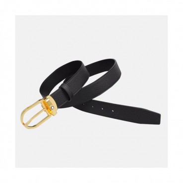 Montblanc 2019 Mens Business Classic Buckle Leather Belt - 몽블랑 신상 남성 비지니스 클래식 버클 레더 벨트 Mont0043x.Size(3.5cm).블랙금장