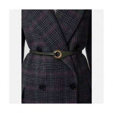 Burberry 2019 Ladies Initial Logo 'D'Buckle Business Leather Belt - 버버리 여성 이니셜 로고 'D' 버클 비지니스 레더 벨트 Bur0554x.그린금장