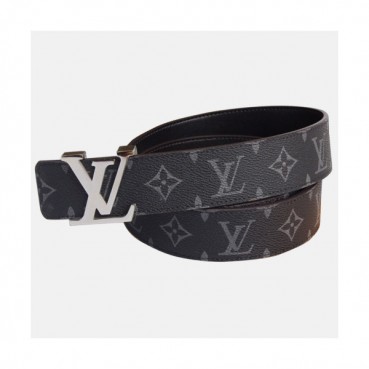 Louis vuitton 2019 Mens Signature Initial Logo Buckle Leather Belt - 루이비통 남성 신상 시그니처 이니셜 로고 버클 레더 벨트 Lou0869x.Size(3.8cm).2컬러(블랙은장/블랙검장)