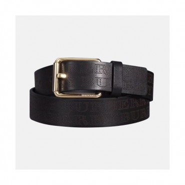 [매장판]Burberry 2019 Mens Classic Logo Buckle Business Leather Belt - 버버리 남성 클래식 로고 버클 비지니스 레더 벨트 Bur0547x.Size(3.5cm).블랙금장