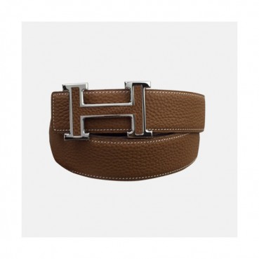 Hermes 2019 Mens Business Initial Logo Leather Belt - 에르메스 남성 비지니스 이니셜 로고 가죽 벨트 Her0174x.Size(3.8cm).브라운은장