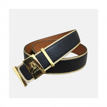 Cartier 2019 Mens Initial Box Logo Business Leather Belt - 까르띠에 신상 남성 이니셜 박스 로고 비지니스 레더 벨트 Car0013x.Size(3.8cm).블랙금장