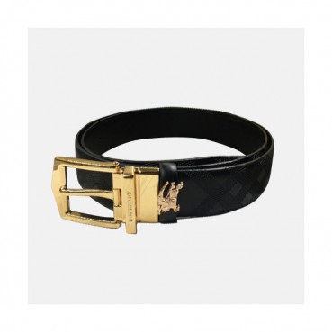 Burberry 2019 Mens Classic Logo Business Leather Belt - 버버리 남성 클래식 로고 비지니스 레더 벨트 Bur0541x.Size(3.5CM).블랙금장