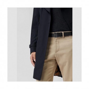 [매장판]Burberry 2019 Mens Classic Logo Buckle Business Leather Belt - 버버리 남성 클래식 로고 버클 비지니스 레더 벨트 Bur0537x.Size(3.5CM).블랙은장