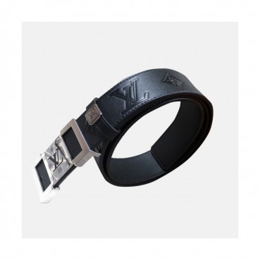 Louis vuitton 2019 Mens Signature Initial Logo Buckle Leather Belt - 루이비통 남성 신상 시그니처 이니셜 로고 버클 레더 벨트 Lou0855x.Size(3.8cm).블랙은장