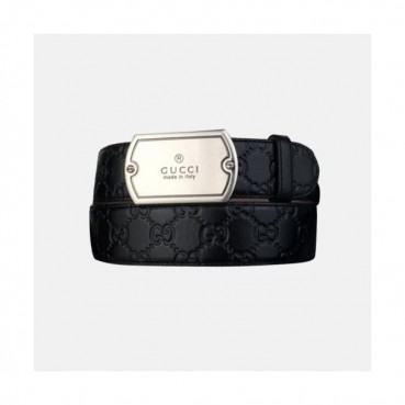 Gucci 2019 Mens Box Logo Steel Buckle Leather Belt - 구찌 신상 남성 박스 로고 스틸 버클 레더 벨트 Guc0822x.Size(3.8cm).블랙은장