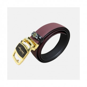 Salvatore Ferragamo 2019 Mens Box Logo Buckle Leather Belt - 살바토레 페라가모 남성 박스 로고 버클 레더 벨트 Fer0213x.Size(3.5cm).버건디금장