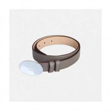 [매장판]Loewe 2019 Ladies Initial Logo Business Leather Bellt - 로에베 여성 이니셜 로고 비지니스 레더 벨트 Loe0026x.Size(3.0cm).그레이은장