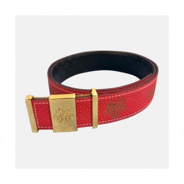 Gucci 2019 Mens Box Logo Steel Buckle Leather Belt - 구찌 신상 남성 박스 로고 스틸 버클 레더 벨트 Guc0819x.Size(3.8cm).레드금장