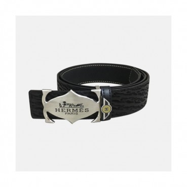 Hermes 2019 Mens Business Initial Logo Reversible Leather Belt - 에르메스 남성 비지니스 이니셜 로고 양면 가죽 벨트 Her0164x.블랙은장