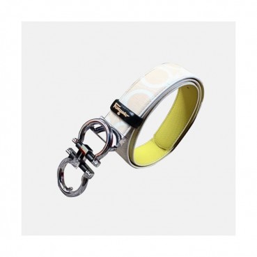 Salvatore Ferragamo 2019 Mens Signature Gancini Buckle Leather Belt - 살바토레 페라가모 남성 시그니처 간치니 버클 레더 벨트 Fer0208x.Size(3.5cm).화이트은장