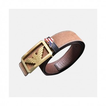 Armani 2019 Mens Signature Box Logo Buckle Reversible Leather Belt - 알마니 남성 신상 시그니처 박스 로고 버클 양면 레더 벨트 Arm0141x.Size(3.8cm).브라운금장