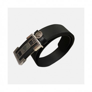 Versace 2019 Mens Palazzo Medusa Steel Buckle Leather Bellt - 베르사체 남성 메두사 스틸 버클 레더 벨트 Ver0153x.Size(3.8cm).블랙은장