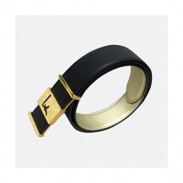 [매장판]Salvatore Ferragamo 2019 Mens Logo Buckle Leather Belt - 살바토레 페라가모 남성 로고 버클 레더 벨트 Fer0200x.Size(3.8cm).블랙금장