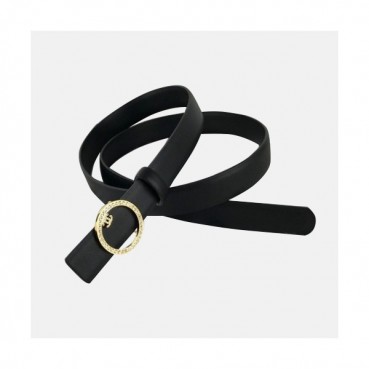 Chanel 2019 Ladies  Embellished Satin Juwel Buckle Leather Belt - 샤넬 여성 엠벨리쉬 새틴 쥬얼 버클 레더 벨트 Cnl0262x.Size(2.5cm).블랙