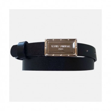Louis vuitton 2019 Ladies Box Logo Buckle Leather Belt - 루이비통 여성 신상 박스 로고 버클 레더 벨트 Lou0798x.Size(2.0cm).블랙은장