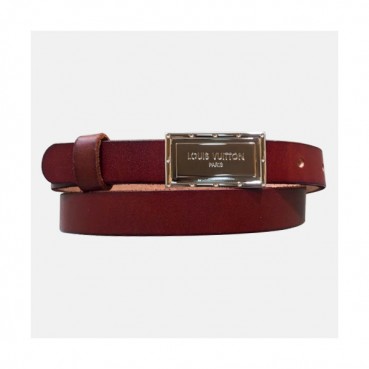 Louis vuitton 2019 Ladies Box Logo Buckle Gltter Leather Belt - 루이비통 여성 신상 박스 로고 버클 레더 벨트 Lou0797x.Size(2.0cm).레드은장