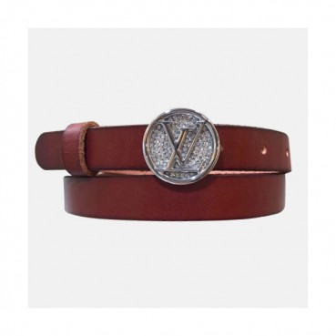 Louis vuitton 2019 Ladies Initial Logo Buckle Gltter Leather Belt - 루이비통 여성 신상 이니셜 로고 버클 글리테 레더 벨트 Lou0794x.Size(2.0cm).레드은장