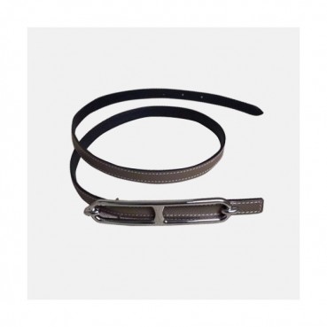 [매장판]Hermes 2019 Ladies Roulis 'H'Buckle Leather Belt - 에르메스 여성 H버클 레더 벨트 Her0141x.Size(1.3cm).그레이은장