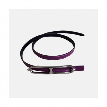 [매장판]Hermes 2019 Ladies Roulis 'H'Buckle Leather Belt - 에르메스 여성 H버클 레더 벨트 Her0138x.Size(1.3cm).퍼플은장