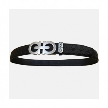 Salvatore Ferragamo 2019 Mens Gancini Buckle Leather Belt - 살바토레 페라가모 남성 간치니 버클 레더 벨트 Fer0194x.Size(3.4cm).블랙은장