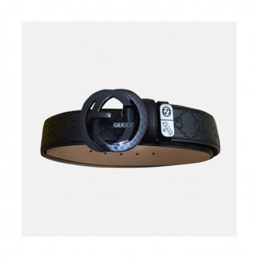 Gucci 2019 Mens GG Buckle Business Leather Belt - 구찌 신상 남성 GG버클 비지니스 레더 벨트 Guc0767x.Size(3.4cm).블랙검장