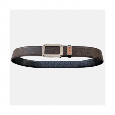 Gucci 2019 Mens Reversible Classic Buckle Business Leather Belt - 구찌 신상 남성 리버서블 클랙식 버클 비지니스 레더 벨트 Guc0761x.Size(3.8cm).브라운은장