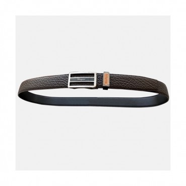 Salvatore Ferragamo 2019 Mens Gancini Buckle Leather Belt - 살바토레 페라가모 남성 간치니 자동 버클 레더 벨트 Fer0188x.Size(3.5cm).브라운은장