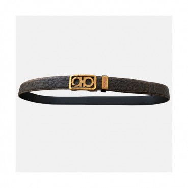 Salvatore Ferragamo 2019 Mens Gancini Buckle Leather Belt - 살바토레 페라가모 남성 간치니 버클 레더 벨트 Fer0183x.Size(3.5cm).브라운금장