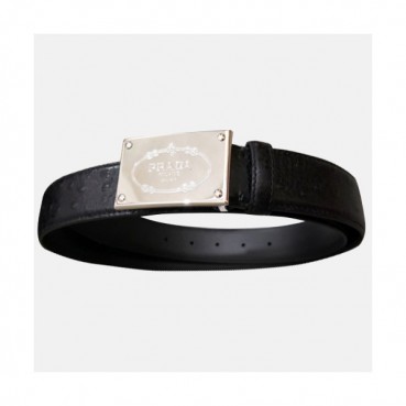 Prada 2019 Mens Classic Box Logo Business Leather Belt - 프라다 남성 신상 클래식 박스 로고 비지니스 레더 벨트 Pra0474x.Size(3.5cm).블랙은장