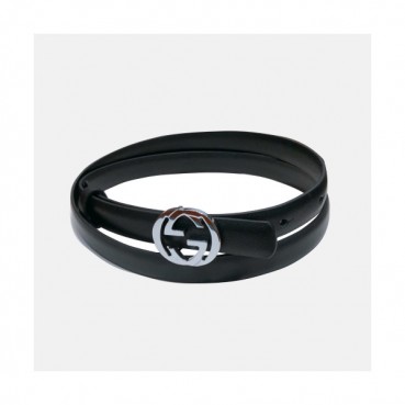 Gucci 2019 Ladies GG Buckle Business Leather Belt - 구찌 신상 여성 GG 버클 비지니스 레더 벨트 Guc0749x.Size(1.5cm).블랙은장