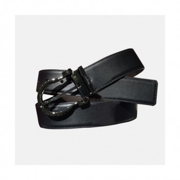 Salvatore Ferragamo 2019 Mens Business Classic Buckle Leather Belt - 살바토레 페라가모 남성 비지니스 클랙식 버클 레더 벨트 Fer0172x.Size(3.4cm).블랙검장