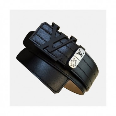 Louis vuitton 2019 Mens Initial Logo Leather Belt - 루이비통 남성 이니셜 로고 버클 레더 벨트 Lou0786x.Size(3.8cm).블랙검장