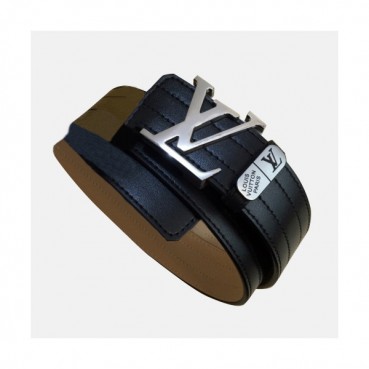Louis vuitton 2019 Mens Initial Logo Leather Belt - 루이비통 남성 이니셜 로고 버클 레더 벨트 Lou0784x.Size(3.8cm).블랙은장
