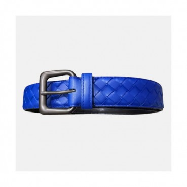 Bottega Veneta 2019 Intrecciato Continental Mens Belt - 보테가베네타 인트레치아토 남성 벨트 Bot0042x.Size(3.5cm).블루