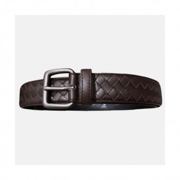 Bottega Veneta 2019 Intrecciato Continental Mens Belt - 보테가베네타 인트레치아토 남성 벨트 Bot0039x.Size(3.5cm/3.8cm).2컬러(브라운은장/브라운검장)