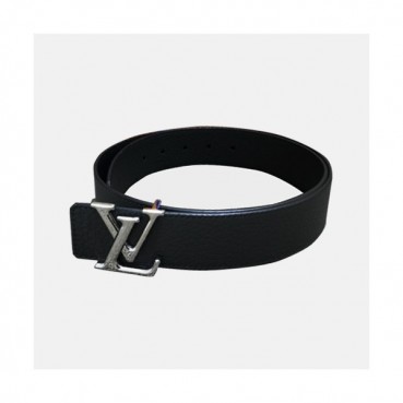 Louis vuitton 2019 Mens Initial Logo Leather Belt - 루이비통 남성 이니셜 로고 버클 레더 벨트 Lou0781x.Size(4.0cm).다크그레이은장