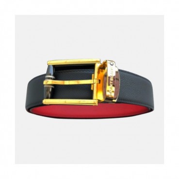 Montblanc 2019 Mens Business Classic Gancion Buckle Leather Belt - 몽블랑 신상 남성 비지니스 클랙식 버클 레더 벨트 Mont0038x.Size(3.5cm).블랙금장