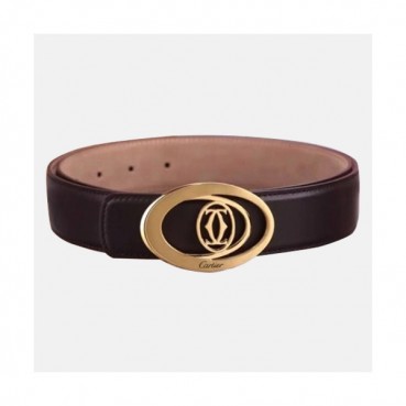 Cartier 2019 Mens Initial Business Leather Belt - 까르띠에 신상 남성 이니셜 로고 비지니스 레더 벨트 Car0010x.Size(3.0cm).2컬러(브라운금장/블랙은장)