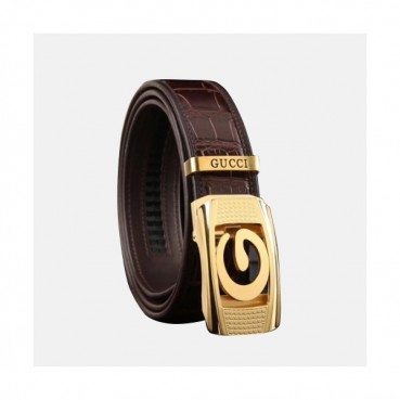 Gucci 2019 Mens Business Leather Belt - 구찌 남성 비지니스 자동 버클 레더 벨트 Guc0736x.Size(3.5cm).2컬러(블랙은장/브라운금장)