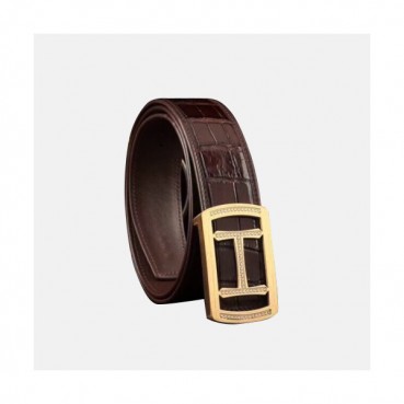 Hermes 2019 Mens Initial Cubic Logo Leather Belt - 에르메스 남성 이니셜 큐빅 로고 버클 레더 벨트 Her0118x.Size(5.0cm).2컬러(블랙은장/브라운금장)