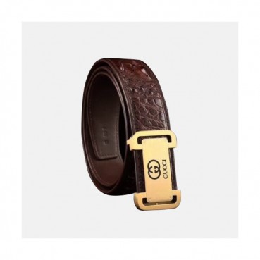 Gucci 2019 Mens Business Leather Belt - 구찌 남성 비지니스 자동 버클 레더 벨트 Guc0735x.Size(5.0cm).2컬러(블랙은장/브라운금장)