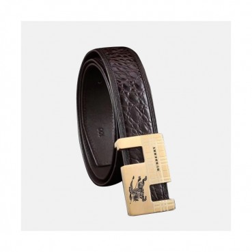 Burberry 2019 Mens Box Initial Logo Leather Belt - 버버리 남성 박스 이니셜 로고 버클 레더 벨트 Bur0459x.Size(5.0cm).2컬러(블랙은장/브라운금장)