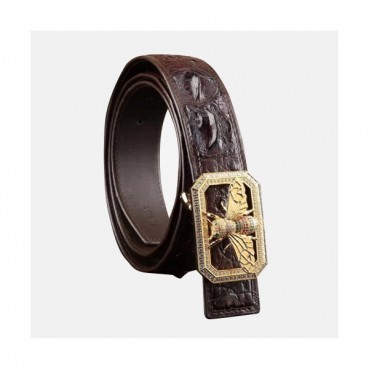 Stefano Ricci 2019 Mens Embellished Satin Buckle Leather Belt - 스테파노리치 남성 엠벨리쉬 새틴 버클 레더 벨트 Ste0037x.Size(5.0cm).3컬러(블랙은장/브라운금장/브라운로즈골드)