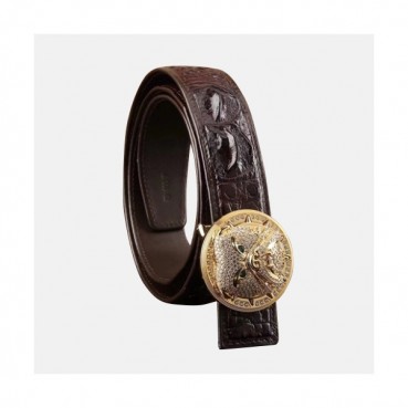 Stefano Ricci 2019 Mens Embellished Satin Buckle Leather Belt - 스테파노리치 남성 엠벨리쉬 새틴 버클 레더 벨트 Ste0033x.Size(5.0cm).3컬러(블랙은장/브라운금장/브라운로즈골드)
