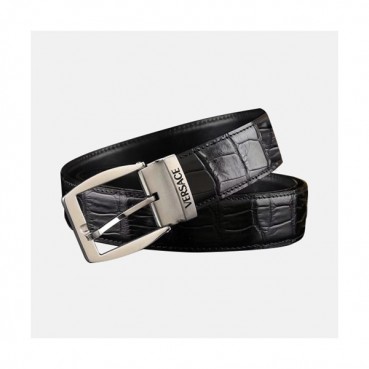Versace 2019 Mens Classic Steel Buckle Leather Bellt - 베르사체 남성 클랙식 스틸 버클 레더 벨트 Ver0132x.Size(3.0cm).2컬러(블랙은장/브라운금장)