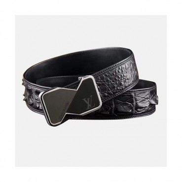 Louis vuitton 2019 Mens Box Initial Logo Leather Belt - 루이비통 남성 박스 이니셜 로고 버클 레더 벨트 Lou0767x.Size(5.0cm).2컬러(블랙은장/브라운금장)