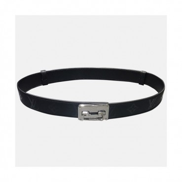 Louis vuitton 2019 Ladies Box Logo Buckle Leather Belt - 루이비통 여성 신상 박스 로고 버클 레더 벨트 Lou0764x.Size(3.0cm).블랙은장