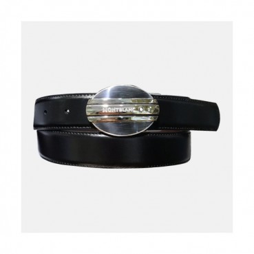 Montblanc 2019 Mens Business Leather Belt - 몽블랑 신상 남성 비지니스 레더 벨트 Mont0036x.Size(3.2cm).블랙은장