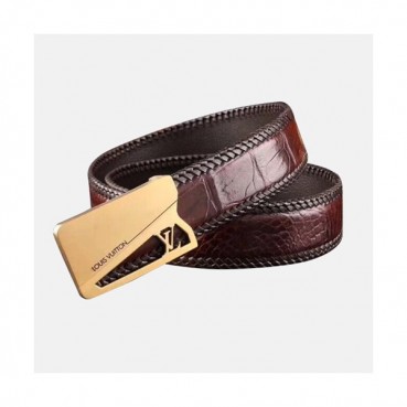 Louis vuitton 2019 Mens Box Initial Logo Leather Belt - 루이비통 남성 박스 이니셜 로고 버클 레더 벨트 Lou0762x.Size(3.5cm).2컬러(블랙은장/브라운금장)